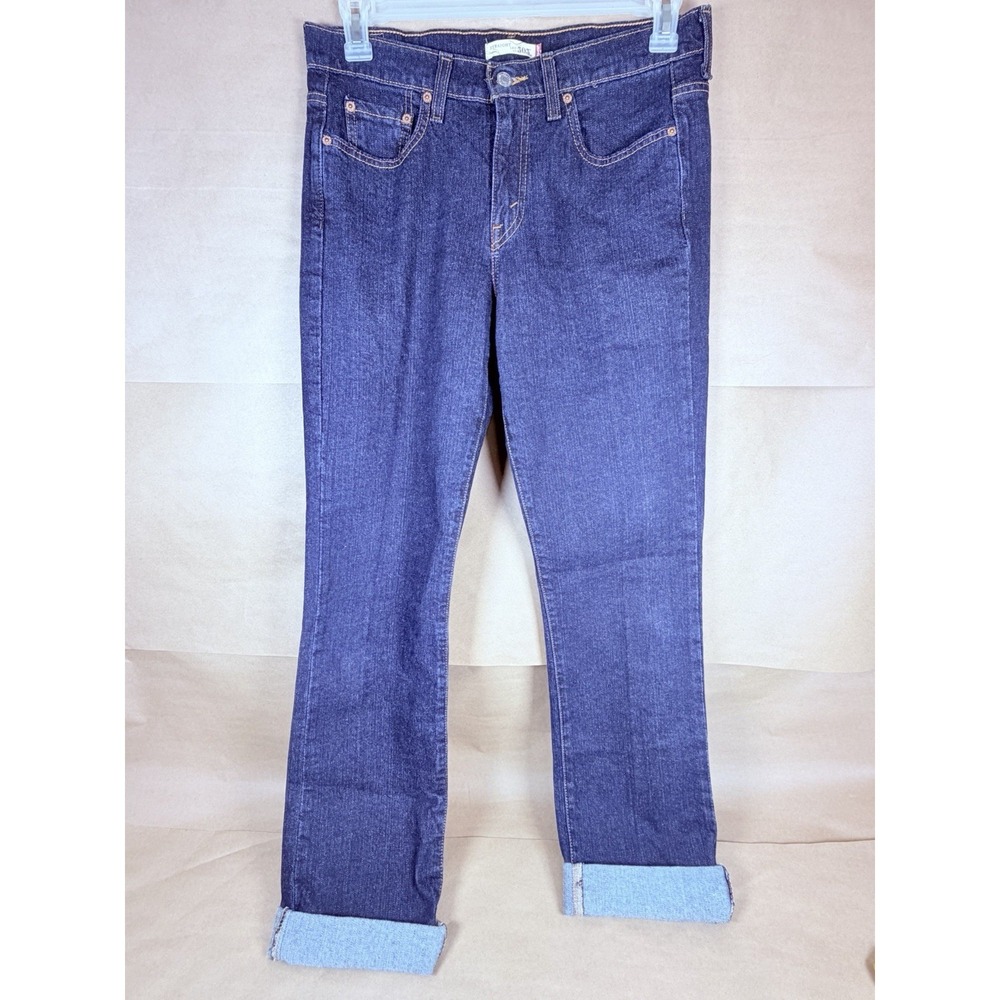 Levi's 505 Jeans Mens 38x32 Straight Leg Dark Wash Stretch Denim Mexico